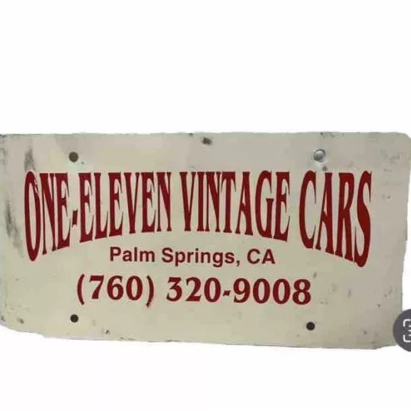 Source Unknown Accents License Plate Showroom One Eleven Vintage